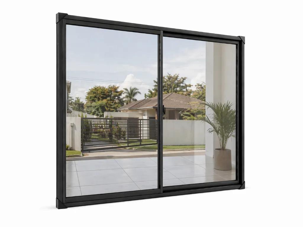 Janela Black Vidro Reflex — 1,50 × 1,00
