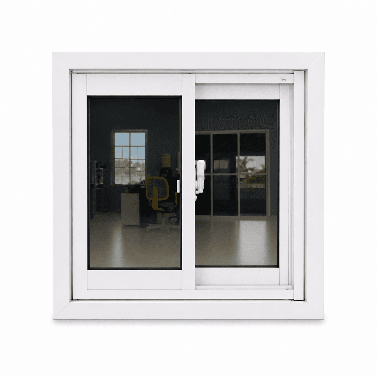 Janela Branca Vidro Reflex — 0,40 × 0,40