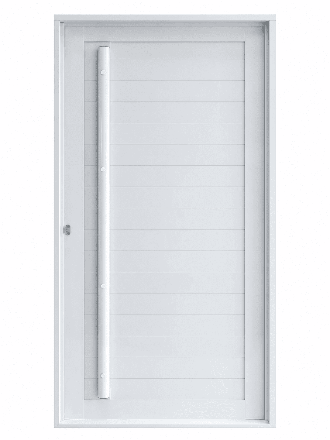 PORTA BRANCA LAMBRI DUPLO COM PUXADOR DE 1,80