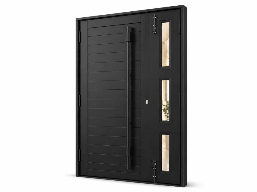 Porta Black Vidro Reflex — 1,21 × 2,10