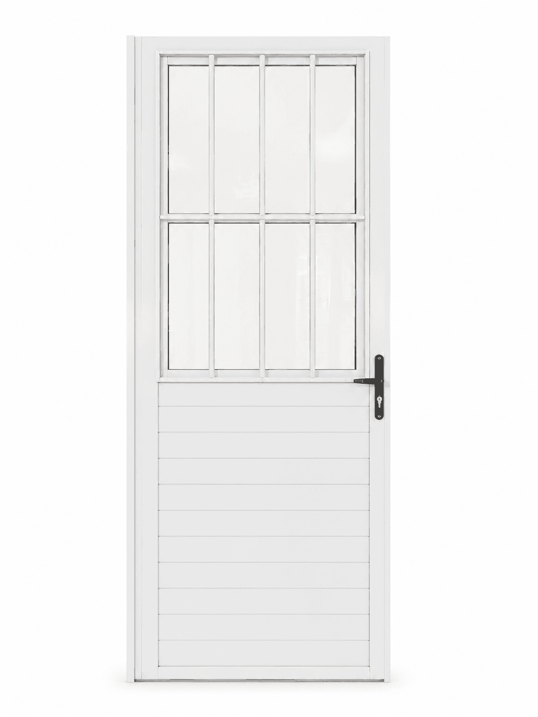 PORTA POSTIGO LAMBRI BRANCA COM VIDRO LISO TRANSPARENTE